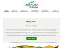 Tablet Screenshot of mahavedhealthcare.com